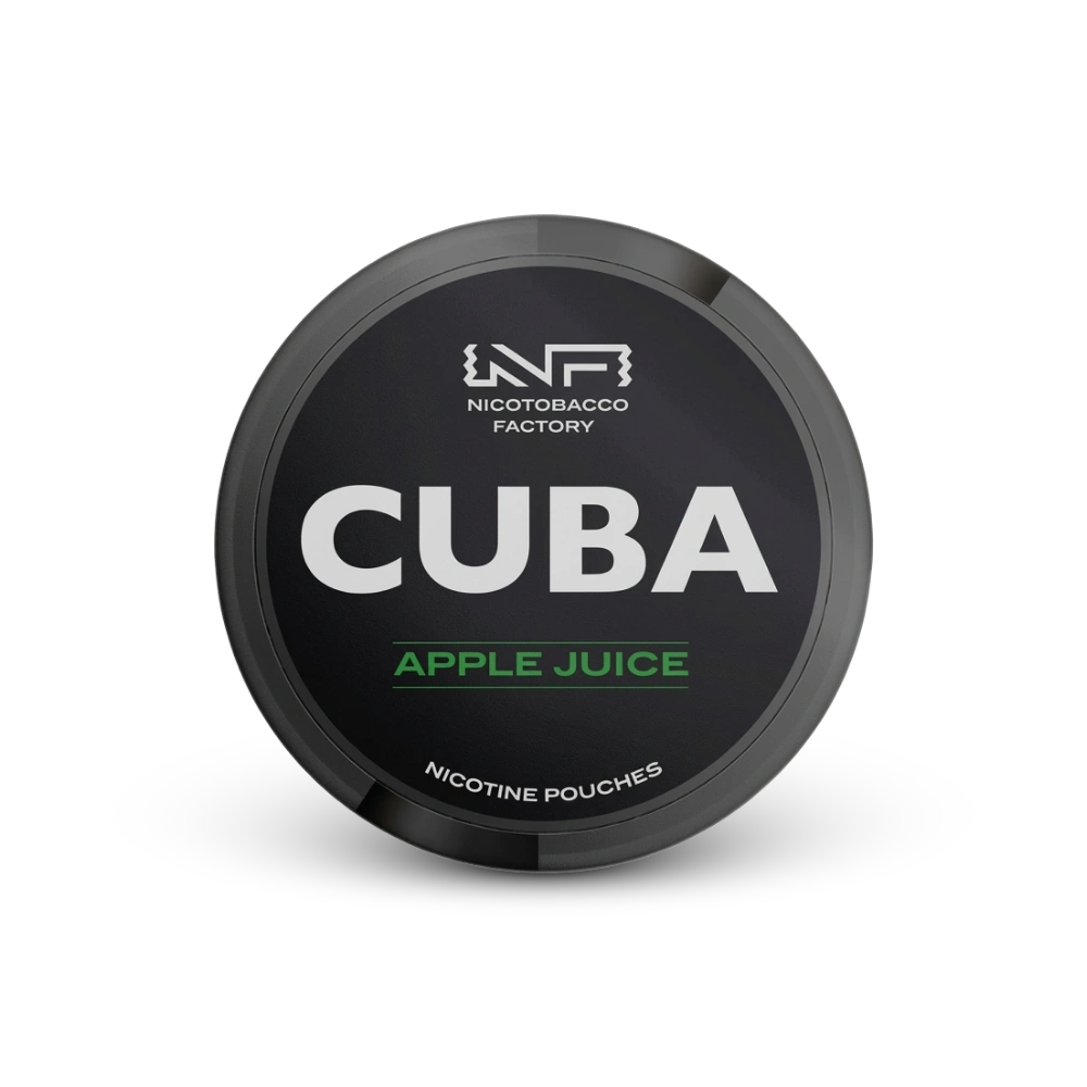 Cuba Black Apple Juice – lata de bolsas de nicotina