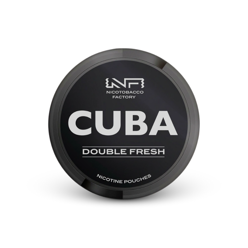 Cuba Black Double Fresh – lata de bolsas de nicotina