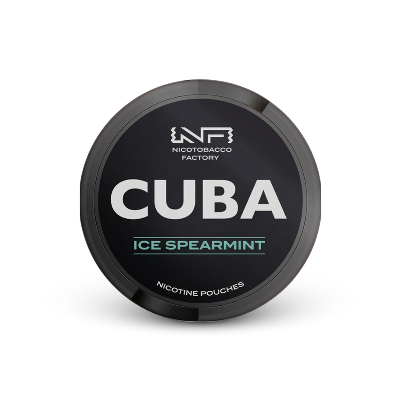 Cuba Black Ice Spearmint – lata de bolsas de nicotina