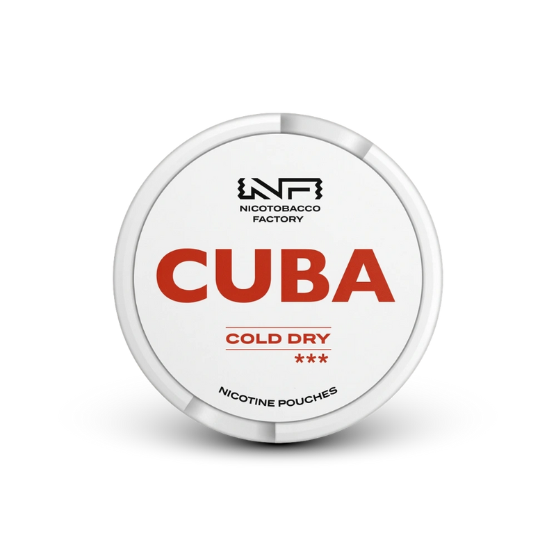 Cuba Cold Dry Medium – lata de bolsas de nicotina