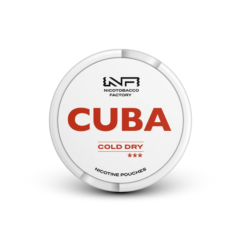 Cuba Cold Dry Medium – lata de bolsas de nicotina