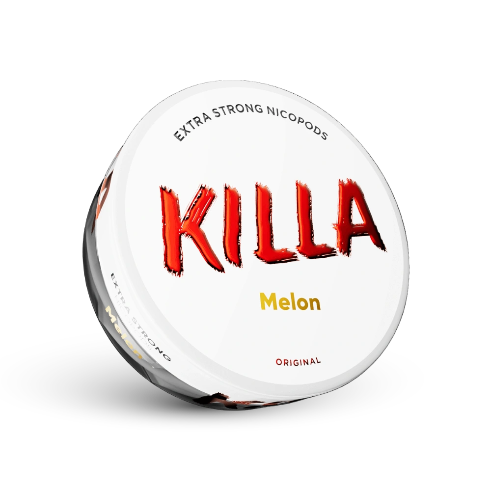 Killa Melon Extra Strong Nicotine Pouches Dosis con sabor a melón, Formato Original