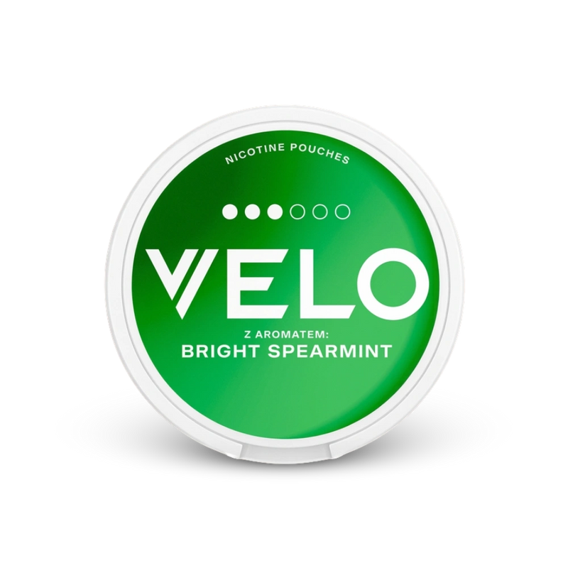 Velo Bright Spearmint – lata de bolsitas de nicotina