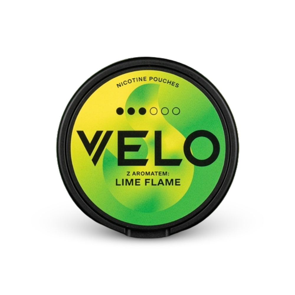 VELO Lime Flame – lata de bolsitas de nicotina
