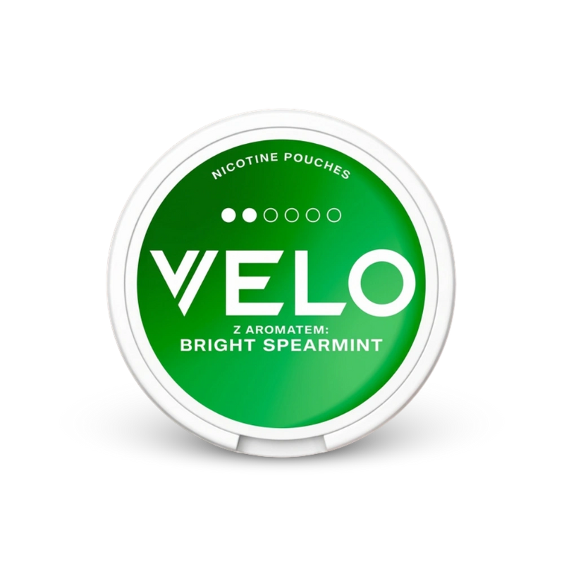 Velo Mini Bright Spearmint – lata de bolsas de nicotina