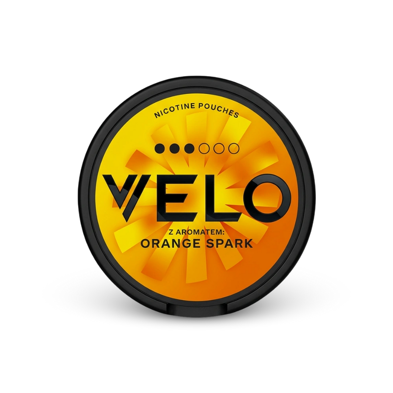 VELO Orange Spark – lata de bolsas de nicotina