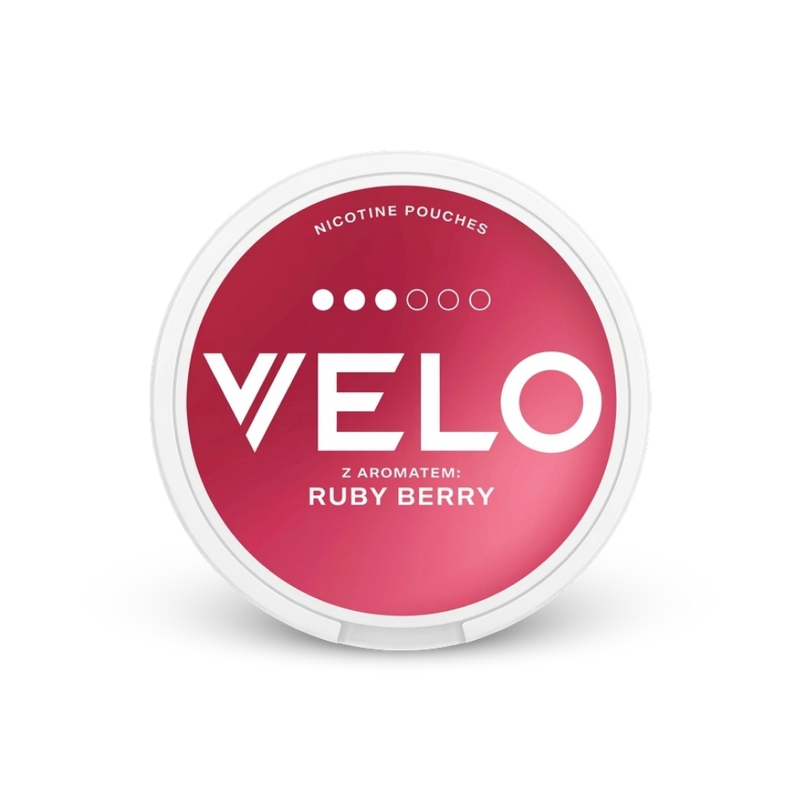Velo Ruby Berry – lata de bolsitas de nicotina
