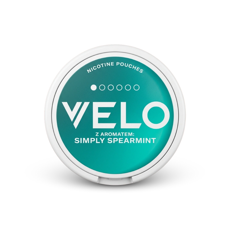VELO Simply Spearmint – lata de bolsas de nicotina