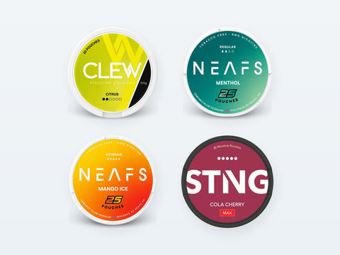 Snus más fuerte: marcas clasificadas por mg por bolsita