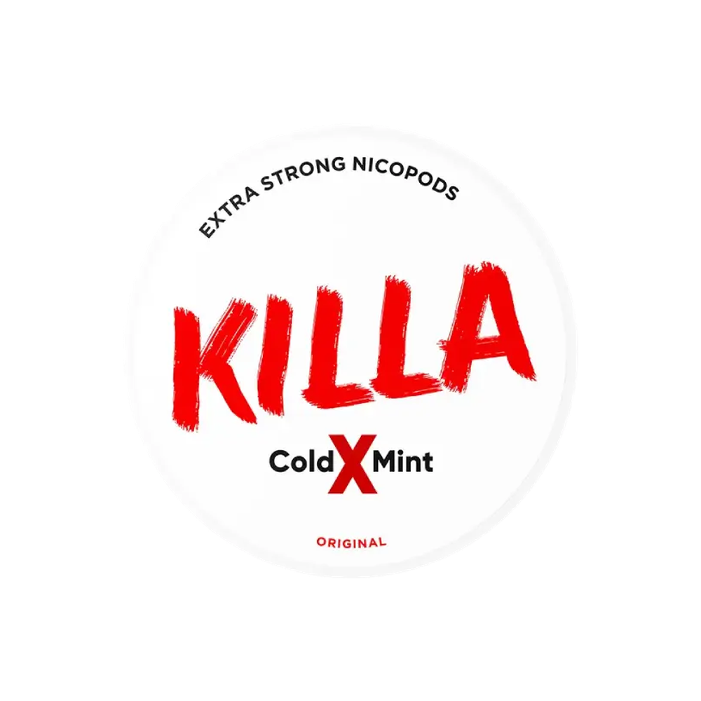 KILLA Cold X Mint – lata de bolsitas de nicotina
