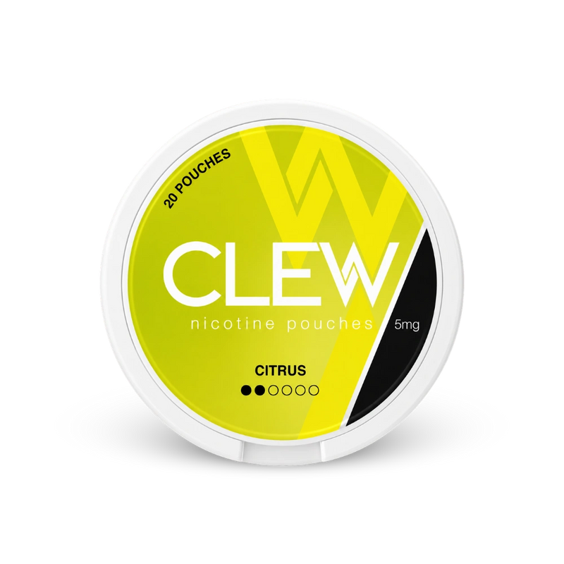 CLEW Citrus 5mg – lata de bolsas de nicotina