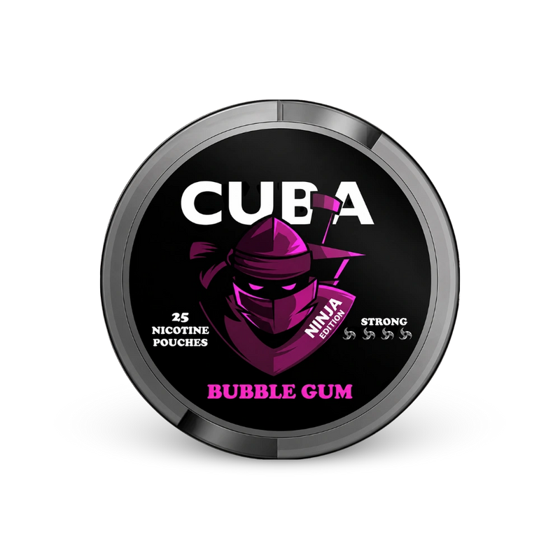 CUBA Ninja Bubble Gum Slim Strong – lata de bolsas de nicotina