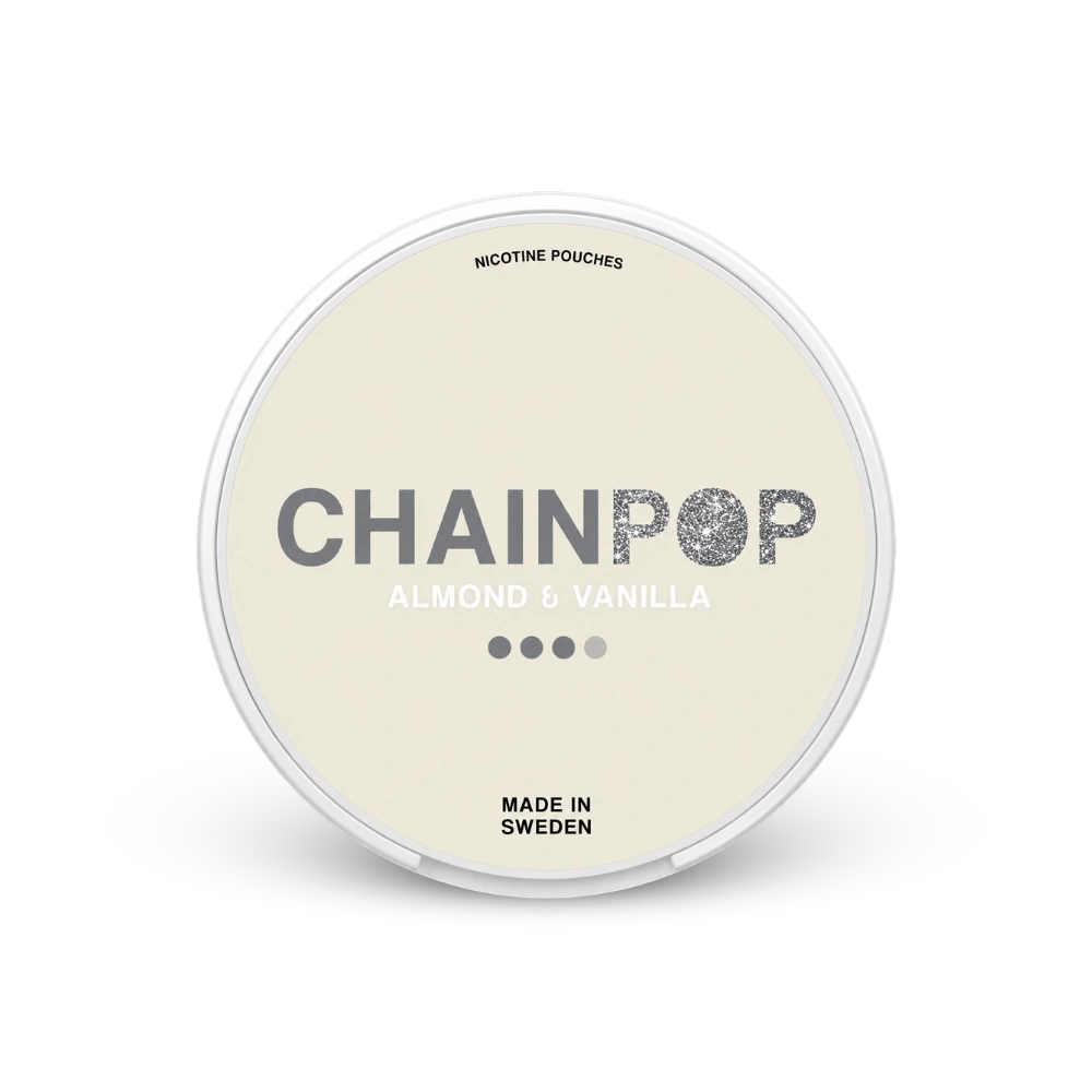 Chainpop Almendra & Vainilla – lata de bolsitas de nicotina