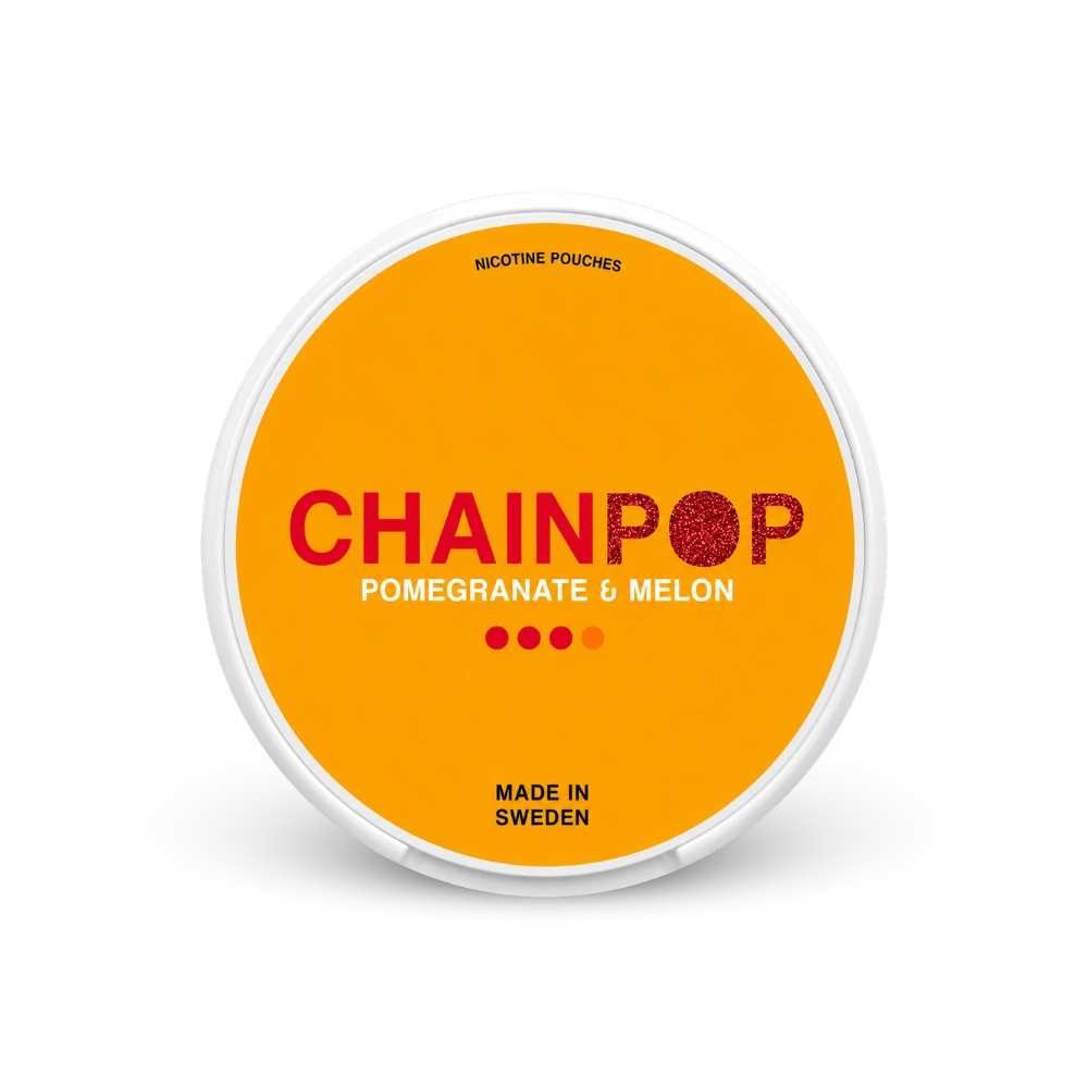 Chainpop Pomegranate Melon – lata de bolsas de nicotina