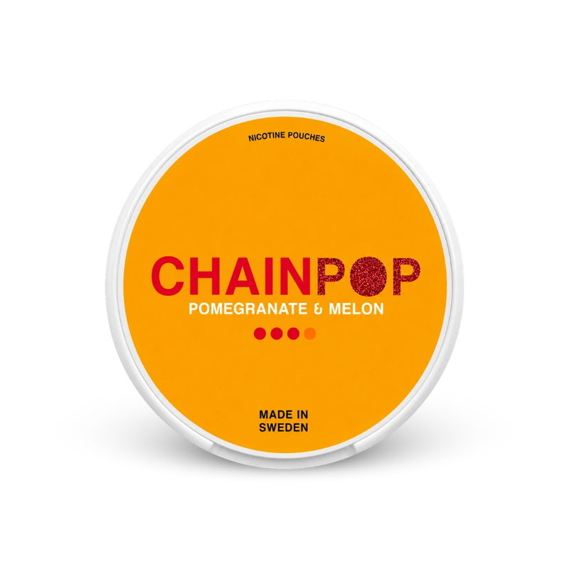 Chainpop Pomegranate Melon – lata de bolsas de nicotina
