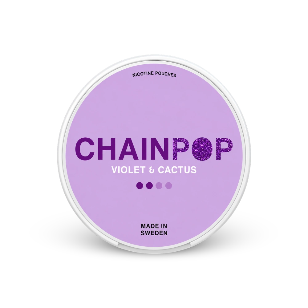 Chainpop Violeta Cactus – lata de bolsas de nicotina