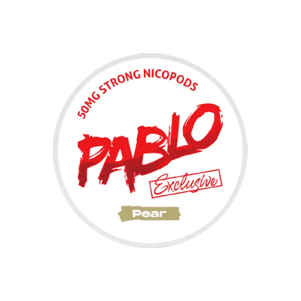 PABLO Exclusive Pera Strong – lata de bolsas de nicotina