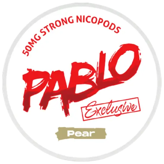 PABLO Exclusive Pera Strong – lata de bolsas de nicotina