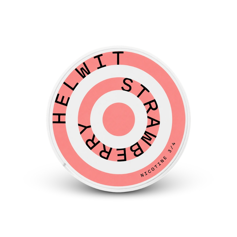 HELWIT Strawberry Medium – lata de bolsas de nicotina