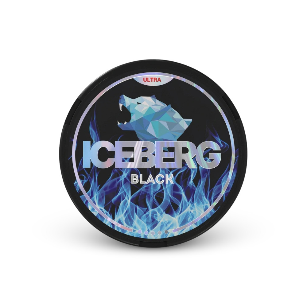 Iceberg Black – lata de bolsas de nicotina