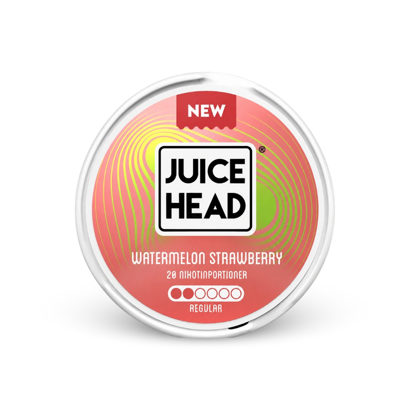 Juice Head Watermelon Strawberry Regular – lata de bolsitas de nicotina