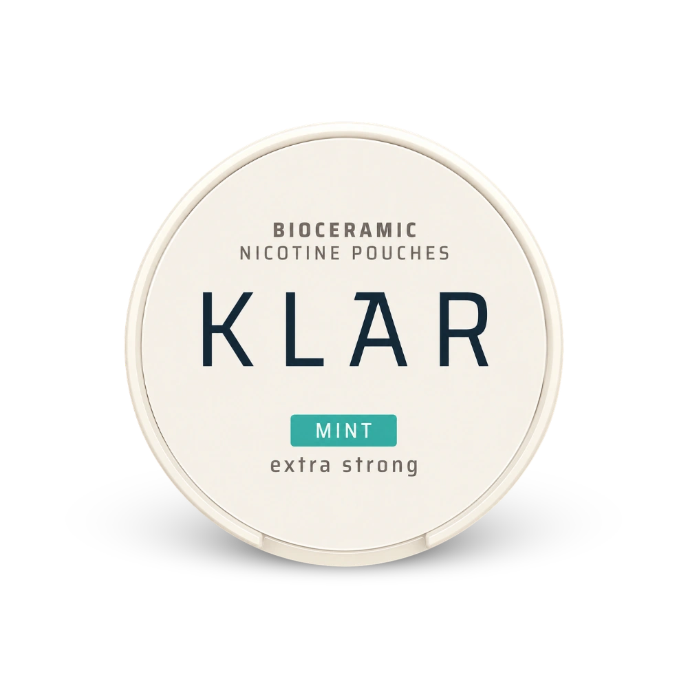 KLAR Mint Extra Strong Slim – lata de bolsas de nicotina