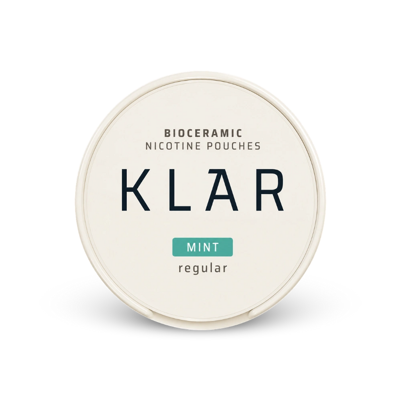 KLAR Mint Regular Mini – lata de bolsas de nicotina