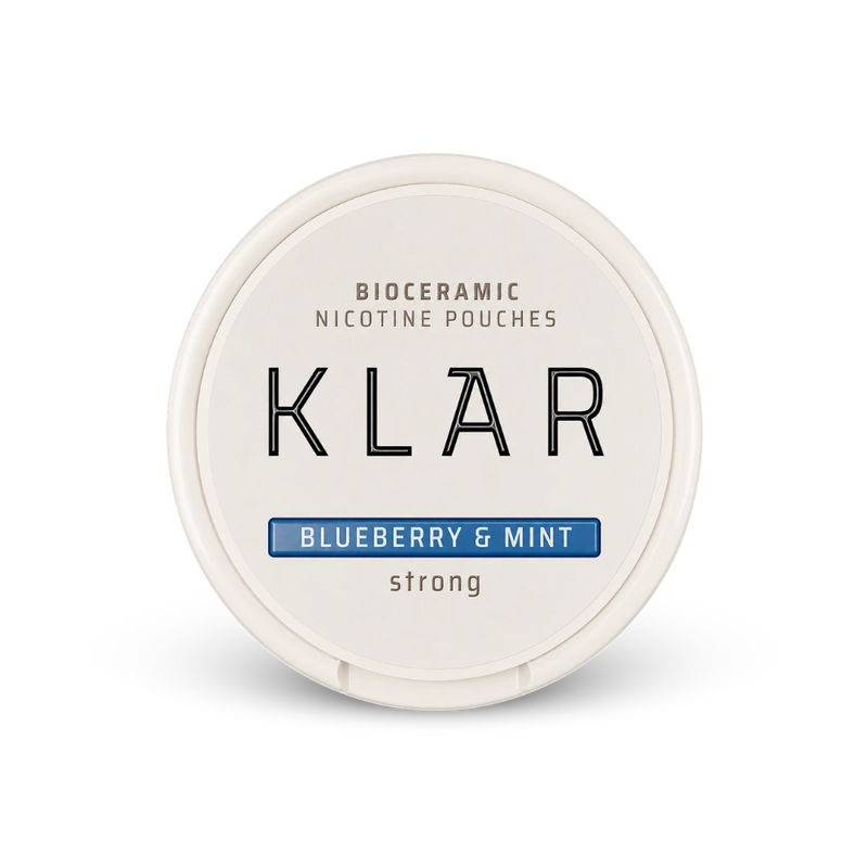 KLAR Strawberry Basil Strong Mini – lata de bolsas de nicotina