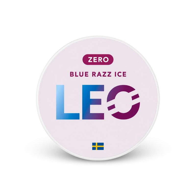 LEO Blue Razz Zero – lata de bolsas de nicotina