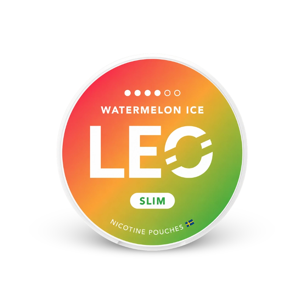 LEO Watermelon Ice Strong – lata de bolsitas de nicotina