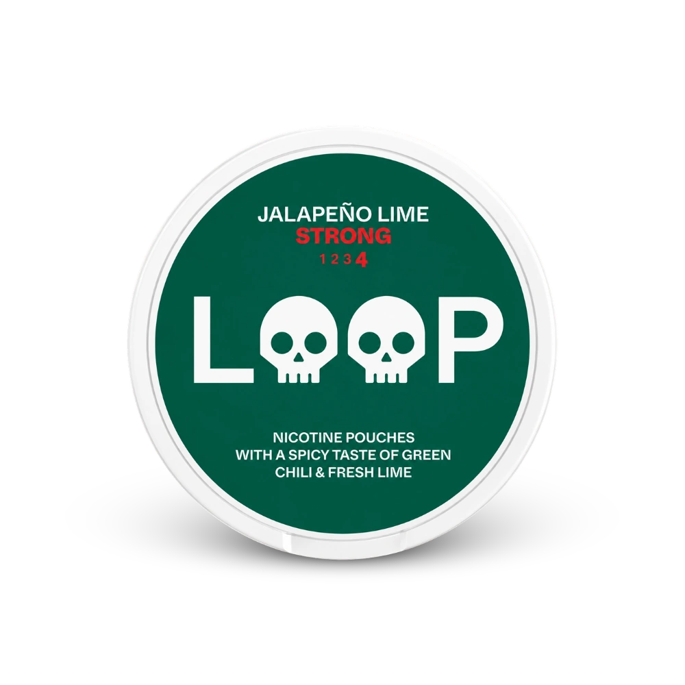 LOOP Jalapeno Lime Strong – lata de bolsas de nicotina