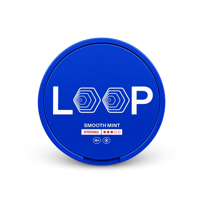 LOOP Smooth Mint Strong – lata de bolsitas de nicotina