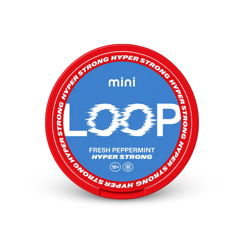 Loop Fresh Peppermint Mini Hyper – lata de bolsas de nicotina
