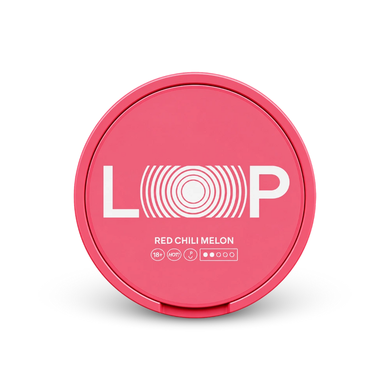 Loop Red Chili Melon Medium – lata de bolsas de nicotina