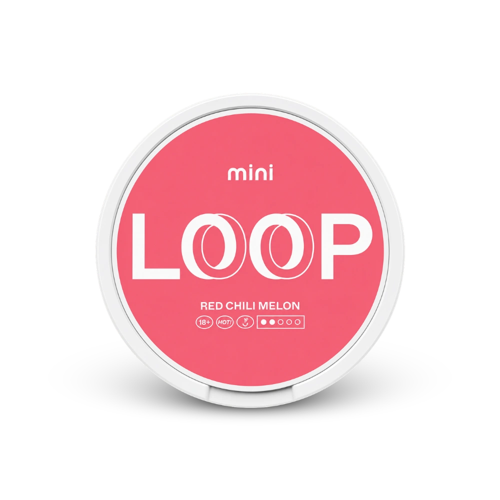 Loop Red Chili Mini – lata de bolsitas de nicotina