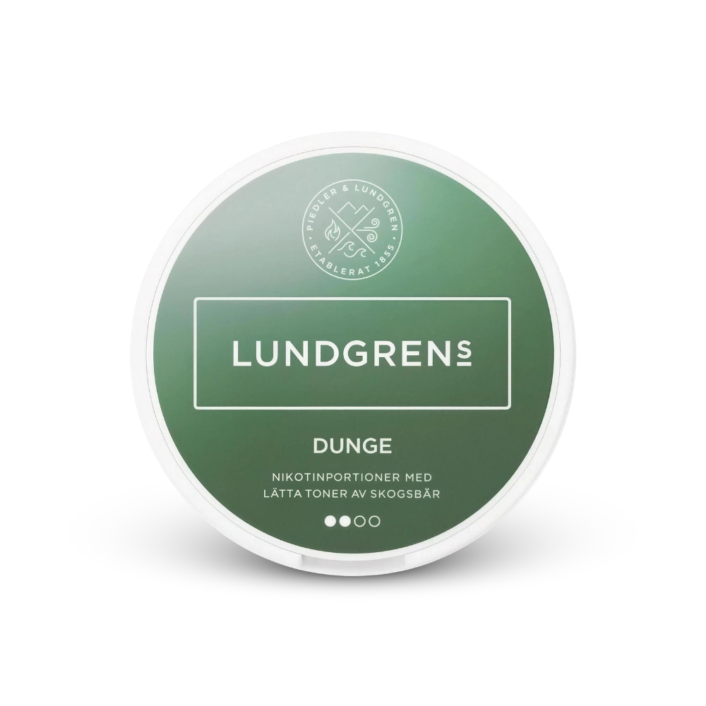 Lundgrens Dunge – lata de bolsitas de nicotina