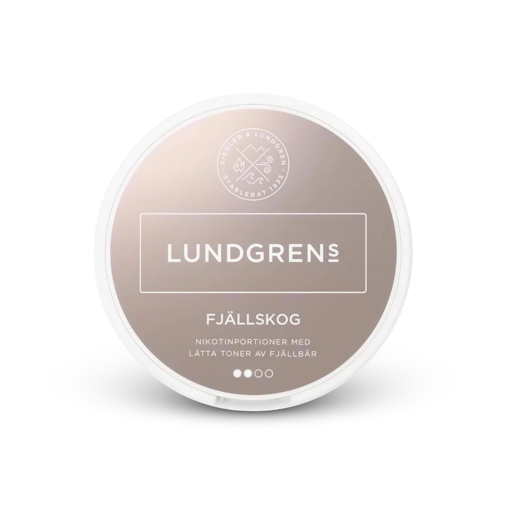 Lundgrens Fjällskog – lata de bolsas de nicotina