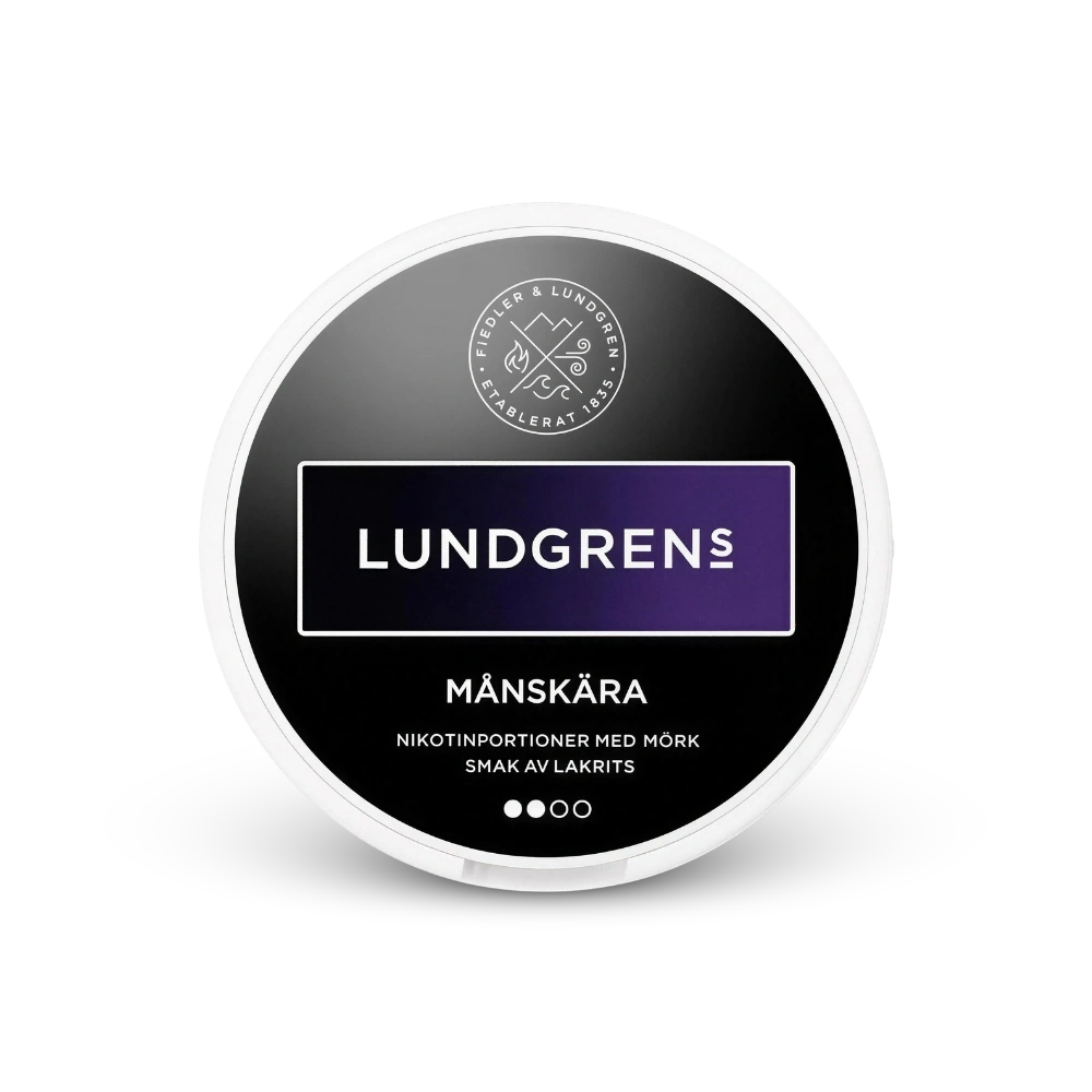 Lundgrens Månskära – lata de bolsas de nicotina