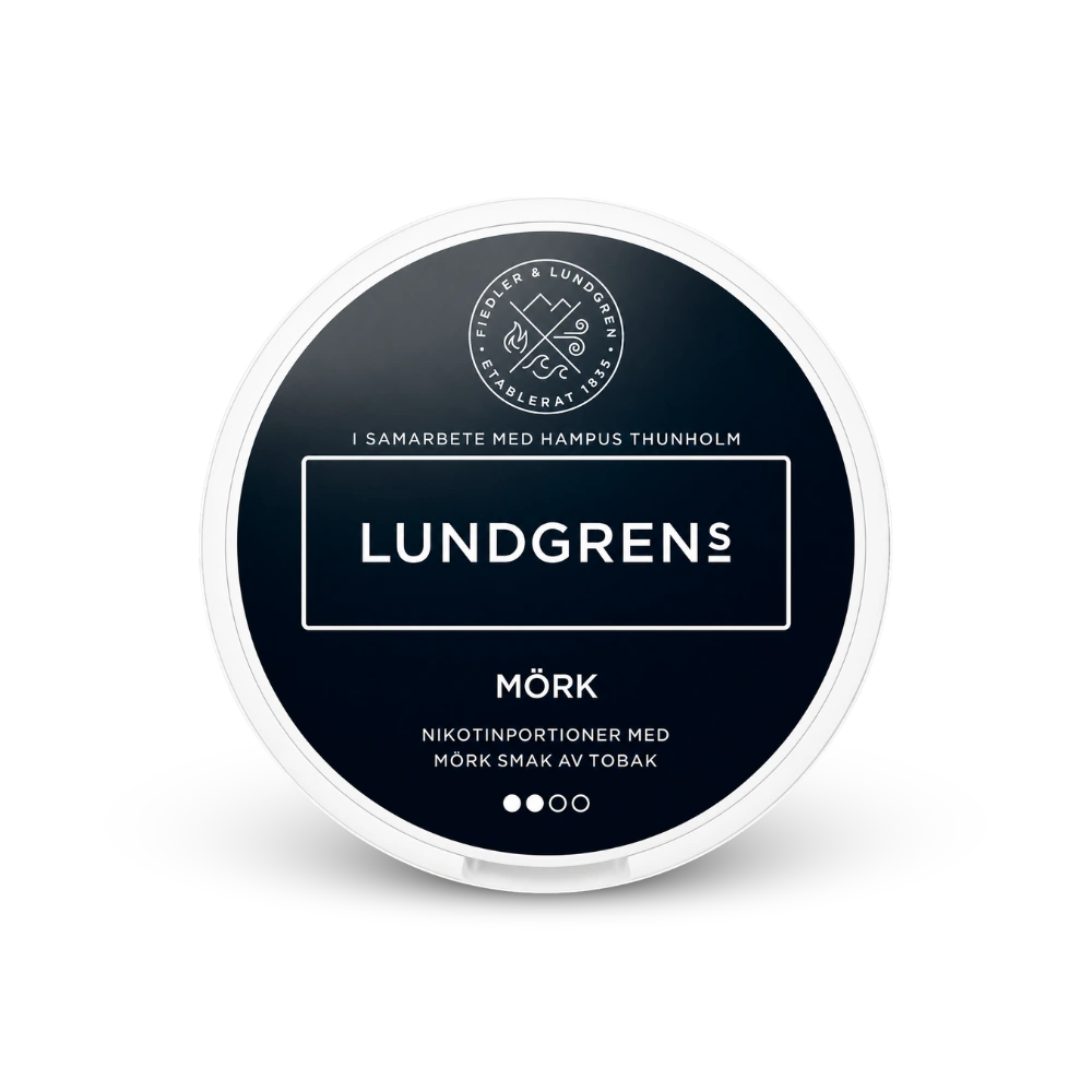 Lundgrens Mörk – lata de bolsas de nicotina