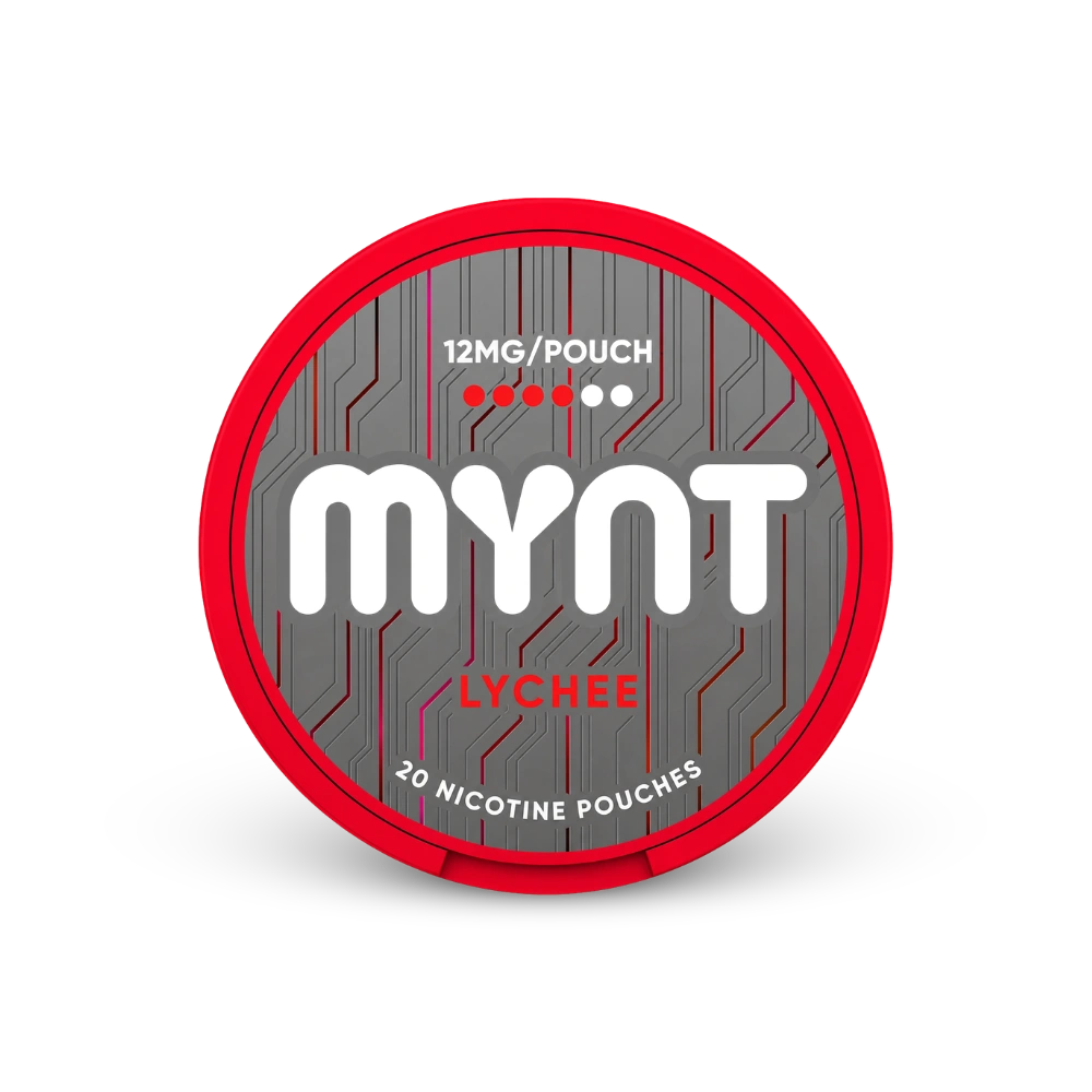 MYNT Lychee Medium – lata de bolsas de nicotina