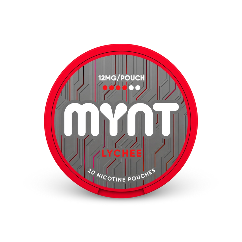 MYNT Lychee Medium – lata de bolsas de nicotina