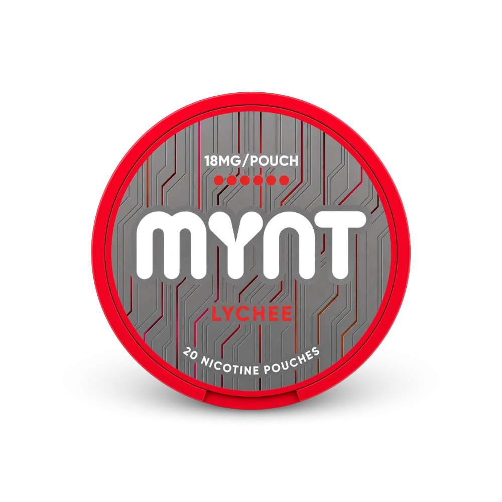 MYNT Lychee Strong – lata de bolsas de nicotina