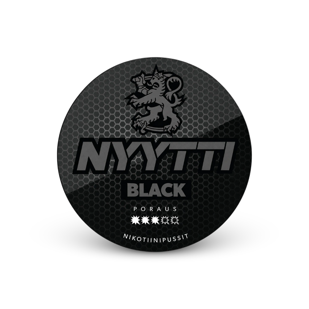 Nyytti Black – lata de bolsas de nicotina