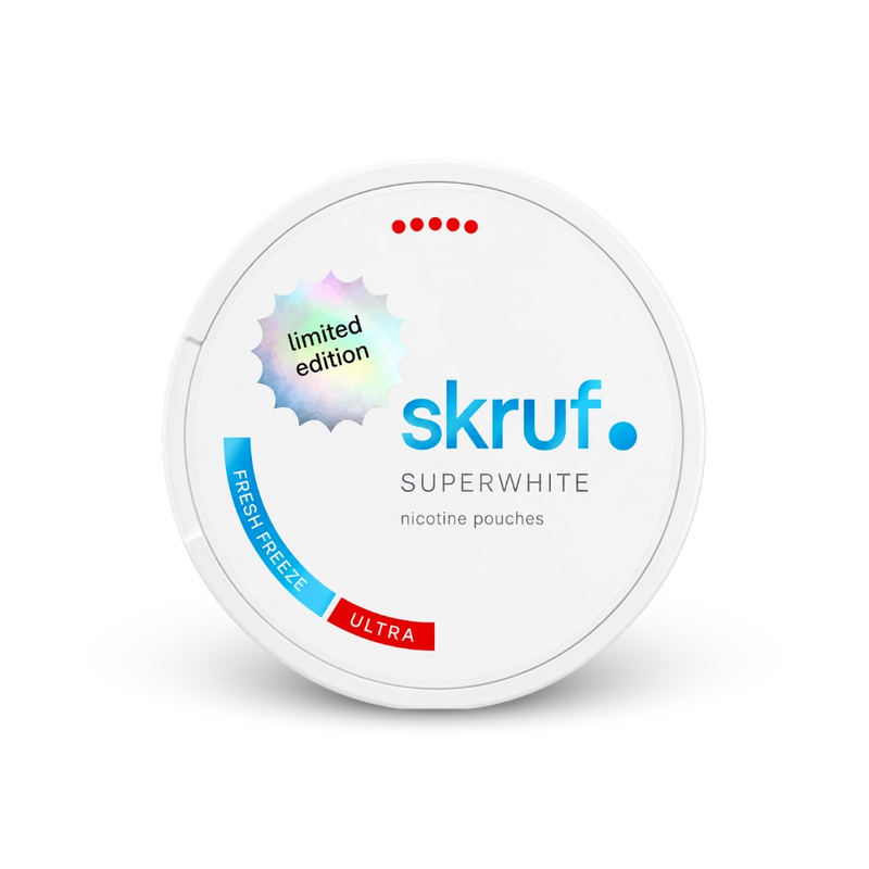 SKRUF Fresh Freeze Ultra limitado – lata de bolsitas de nicotina
