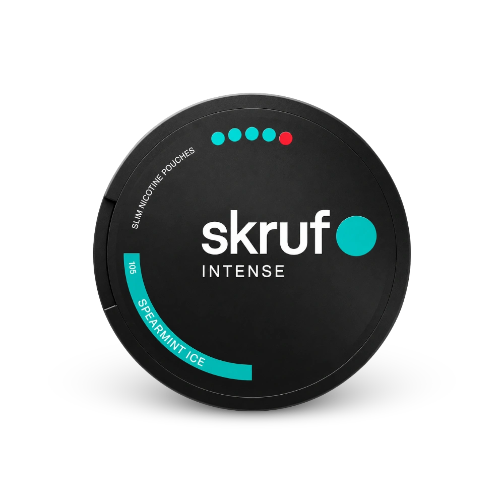 SKRUF Intense Spearmint Ice S4 – lata de bolsas de nicotina