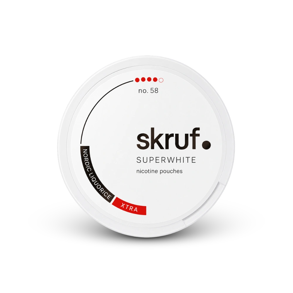 SKRUF Nordic Liqourice S4 – lata de bolsas de nicotina