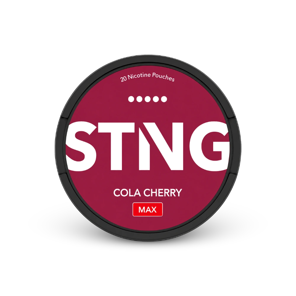 STNG Cola Cherry MAX – lata de bolsas de nicotina