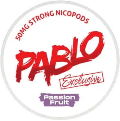 PABLO Exclusive Passion Fruit Strong – lata de bolsitas de nicotina