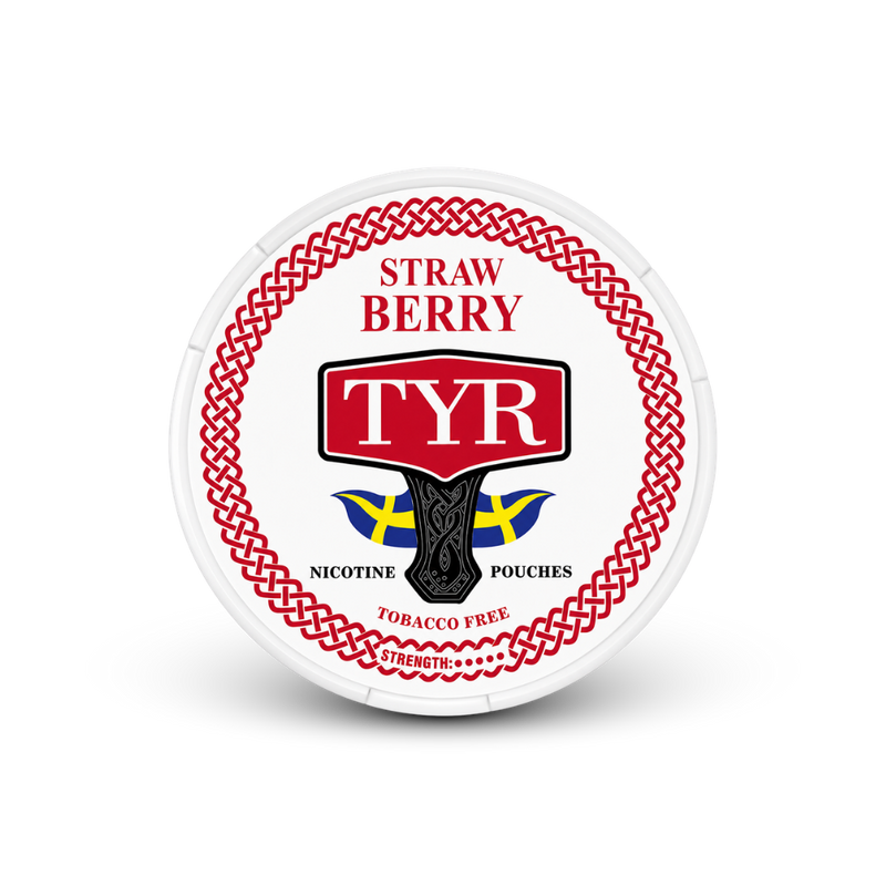TYR Fresa – lata de bolsas de nicotina