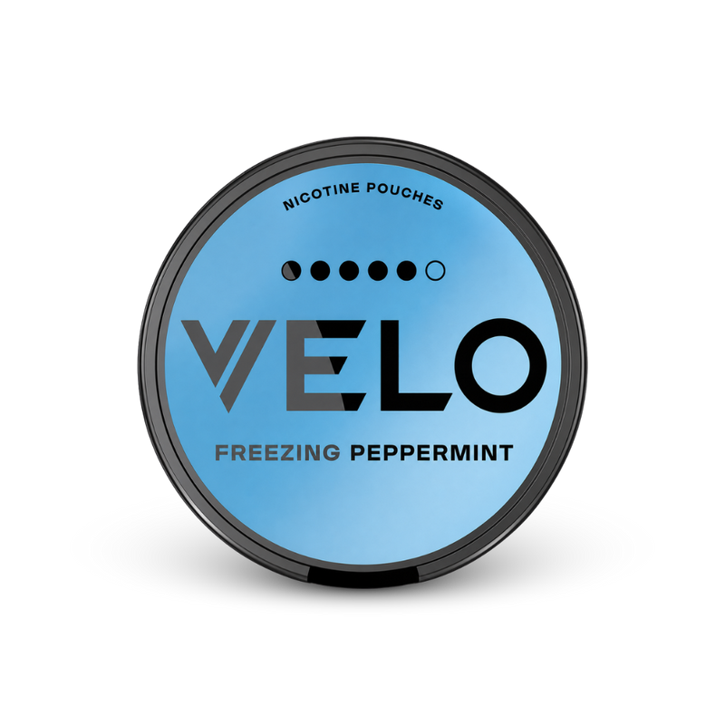 VELO Freezing Peppermint Ultra – lata de bolsitas de nicotina
